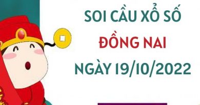 Soi cầu KQ xổ số Đồng Nai ngày 19/10/2022 thứ 4 hôm nay